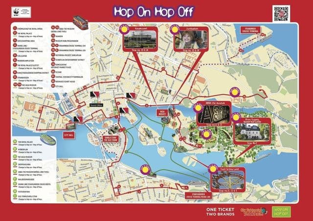 Stoccolma mappa Big Bus